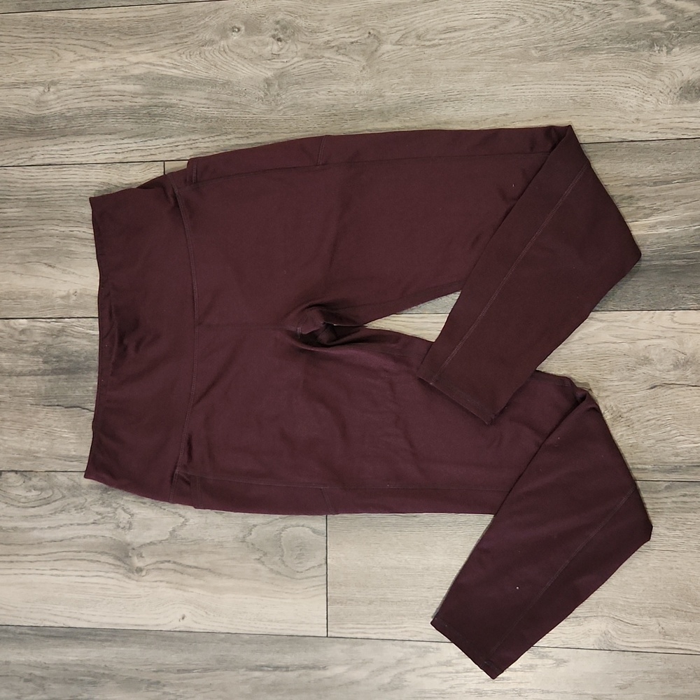 RBX Purple Wine Color Sports Leggings Size M